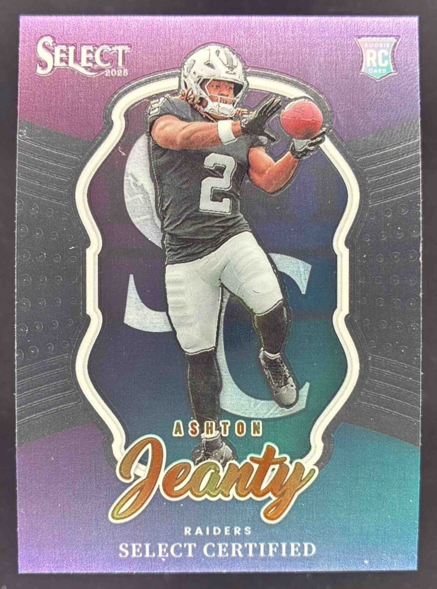 2025 Panini Select Ashton Jeanty Certified Rookies #4 RC Raiders