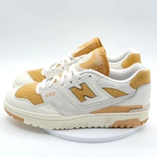 New Balance 550 Mens Size 11 Suede Toe Pack White Orange Sneakers BB550LEA