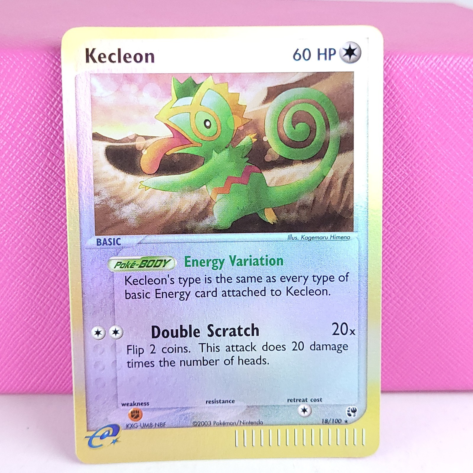 Kecleon 18/100 EX Sandstorm Reverse Holo Rare Vintage Pokémon TCG MP