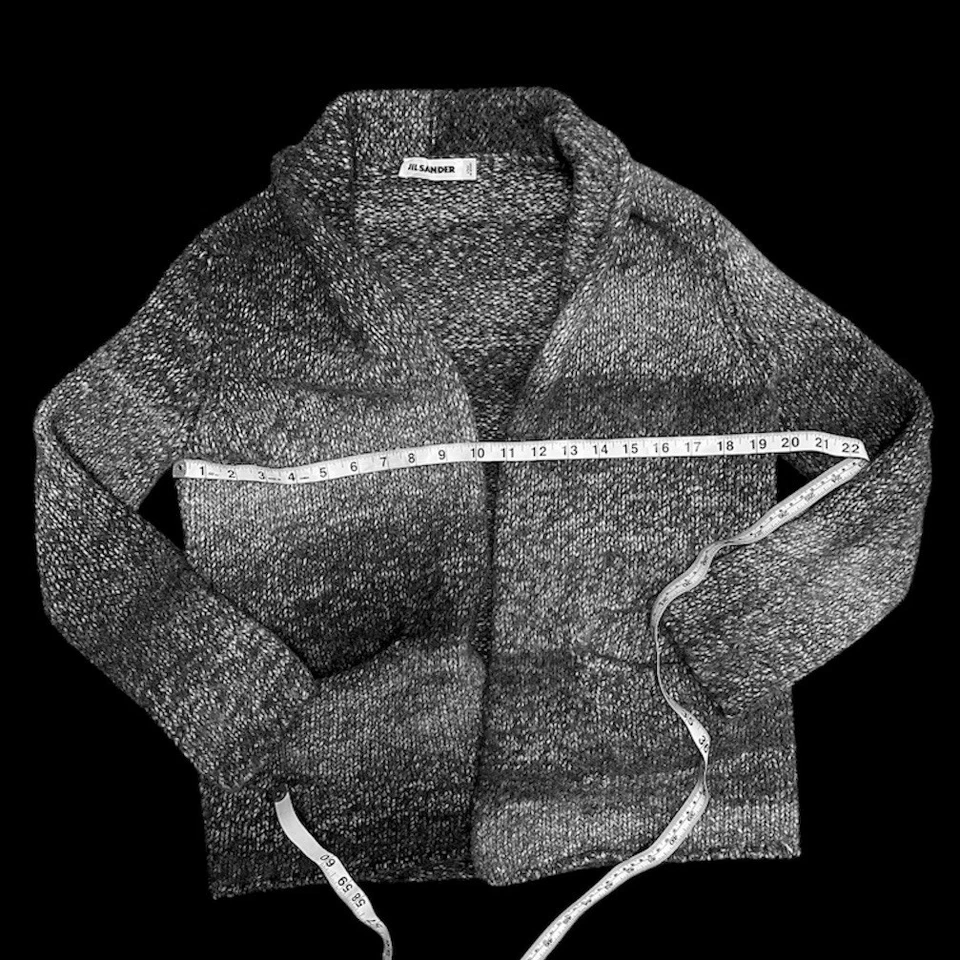 Jil Sander by Raf Simons FW10 Vintage Alpaca Knit Cardigan Size 36 - Image 3 of 4