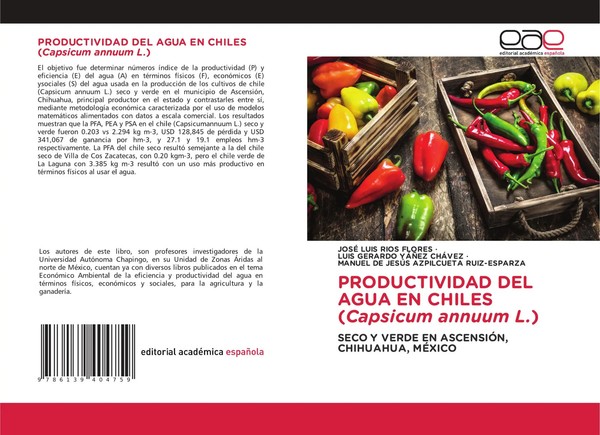 José Luis RíOs Flores (U. A.) | Productividad DEL Agua EN Chiles (Capsicum...-image