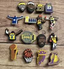 Los Angeles Lakers Croc Charms Lot Of 16 LeBron Westbrook Anthony Davis