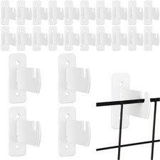 24 Pcs Gridwall Mount Brackets Metal Grid Wall Panel Brackets Display Hooks S...