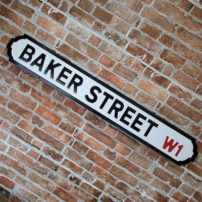 Targa Da Parete In Metallo Vintage 'Baker Street' – Londra, 20x15 Cm, Stile Inglese Retro - 4