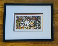 Pop Artist James Rizzi Signed Numbered Original 3D Lithograph Trick or Treat '89
