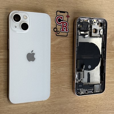 iPhone 13 Silver Back Housing Replacement Frame Original Apple OEM Grade B