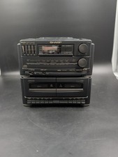 Sharp GX-CD510 cd player double cassette boombox radio and cd work only Untested