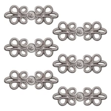 Cloak Clasp Fasteners, 6 Pairs Chinese Knot Frog Buttons Closure Sewing Faste...
