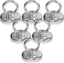 Strong Neodymium Magnets 120 LB Force with Hanging Ring
