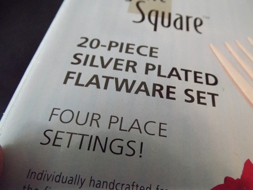 nuovo SET POSATE PLACCATE ARGENTO 20pz 4 posti REGENT SQUARE 2 set disponibili - Foto 9 di 18