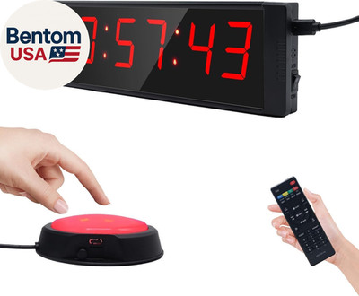 Large Stopwatch with Start/Stop Button, LED Digital Timer with Remote, Countdown