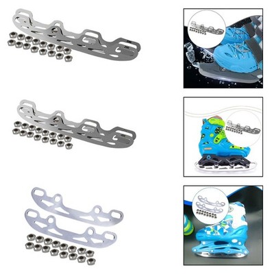 2 Pieces Ice Skating Blade Silver Replaceable for Ice Hockey Ices Sports