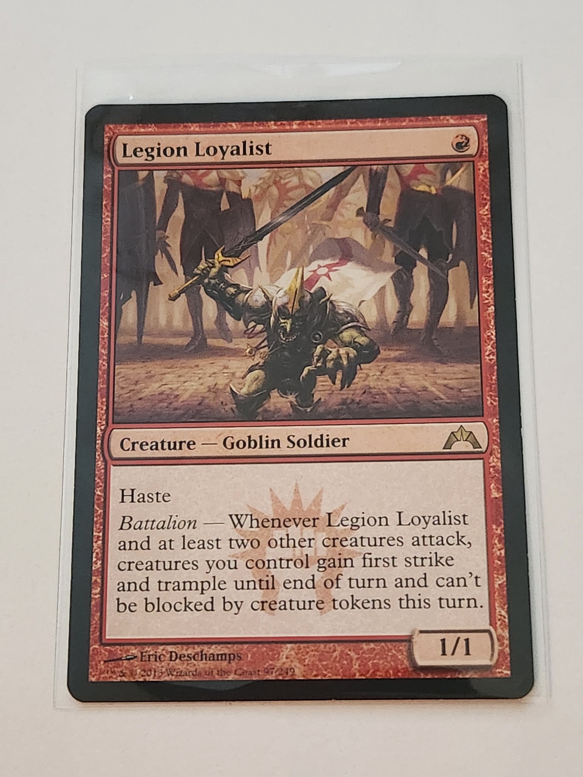 Legion Loyalist #97 MTG Gatecrash Rare Red Creature 1/1 Haste Regular NM