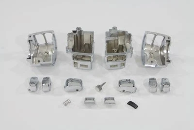 Комплект хромированного корпуса переключателя руля подходит для Harley Davidson - Изображение 3 из 3