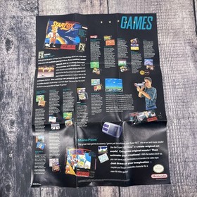 Star Fox - Poster - Super Nintendo SNES Super NES (Poster only). Star Fox On Bac