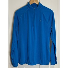 Paradox Womens XL Blue Merino Blend Quarter Zip Pullover Long Sleeve Base Layer