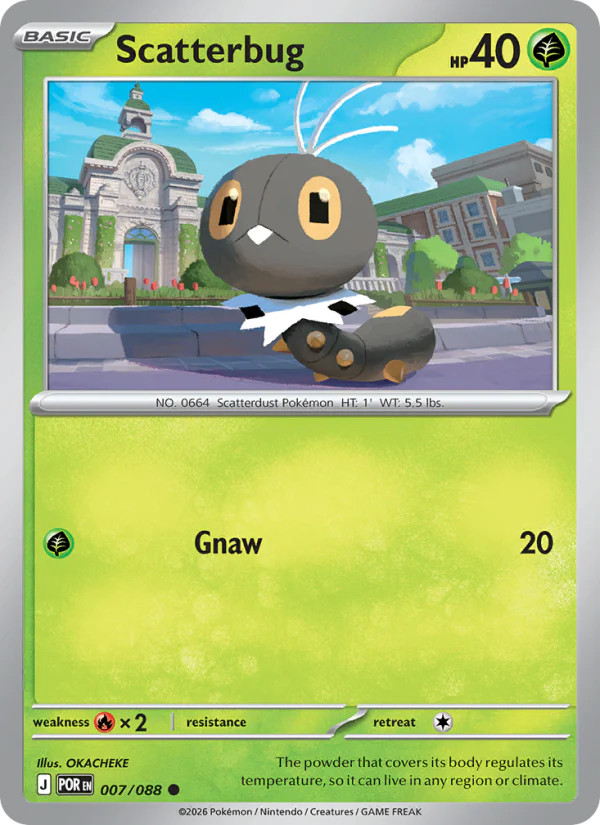 Scatterbug 7/88 Common | Perfect Order | Pokemon Card