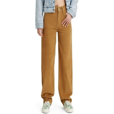 Levi's '94 Baggy Corduroy Pants Camel Brown High Rise Wide Leg Size 27