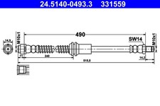 BREMSSCHLAUCH FÜR MERCEDES-BENZ GLK-KLASSE (X204) - ATE 24.5140-0493.3