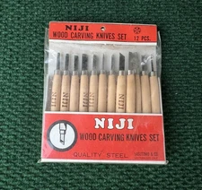 Niji Wood Carving Knives Set 12/Pkg *NEW*