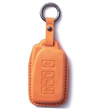 for Lexus Key Fob Cover Premium Suede Full Protection Key Shell Key Case Orange