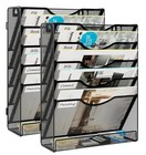 New Listing2 Pack Office Supplies Wall File Organizer 5 Tier Assembly Vertical Hanging F.