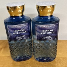 Bath and Body Works 2 MIDNIGHT BLUE CITRUS Body Wash Shower Gel 10 fl oz 