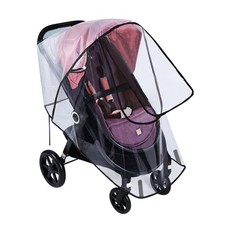 Universal Clear Baby Stroller Weather Shield - Waterproof U-shaped Zipper