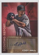 2016 Topps Scouting Report Auto Series 2 Cody Hall #SRA-CH Auto 0q3