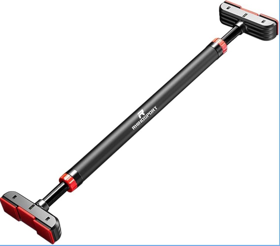 RHINOSPORT Door Pull up Bar Doorway Chin up Bar from 72-95 Cm 28.3In-37.4In No