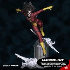 Spider-Woman fly 30CM tall 3D Print Model Unpainted Garage Kit Statue Figure