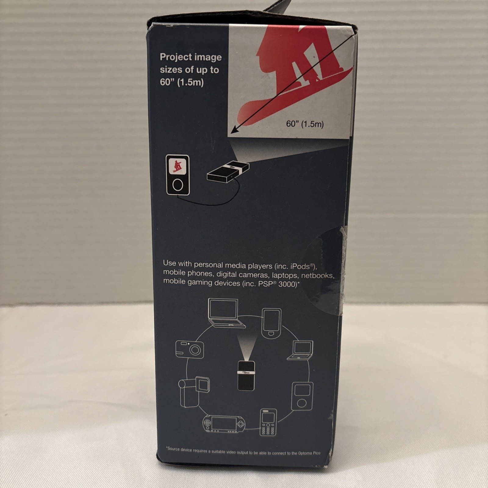 NEW Open Box Optoma Pico Pocket Projector PK-101 READ