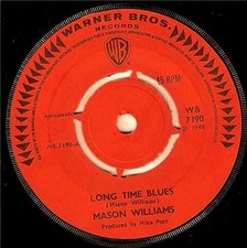 Mason Williams - Long Time Blues / Classical Gas - Used Vinyl Record - G12170z