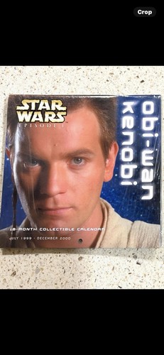Star Wars July 1999-Dec. 2000 Mini Calendar Episode 1 - Obi-Wan Kenobi - Picture 1 of 2