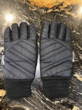 Vintage Thinsulate Insulated Thermal Insulation Winter Ski Gloves Black One Size