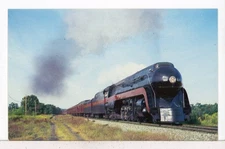 N&W Class J 4-8-4 Steam Loco #611, "Centennial Limited" Lowry VA 1982 Postcard