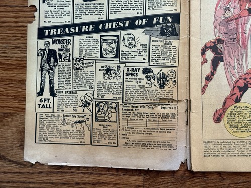 Vintage Daredevil (1967) Marvel Comic Book #26 VG - Picture 7 of 12