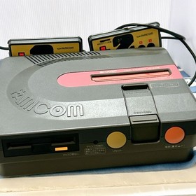 SHARP TWIN FAMICOM Console system AN-500-B Black Tested