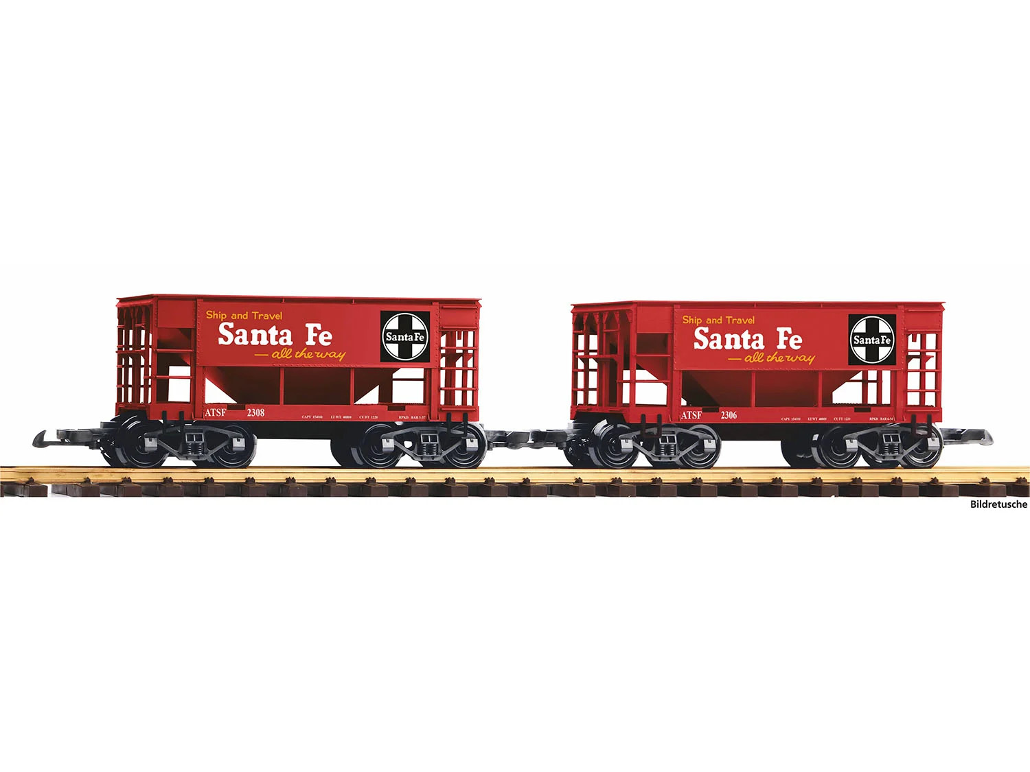 Piko Santa Fe Ore Wagon Set (2) PK38971 G Gauge