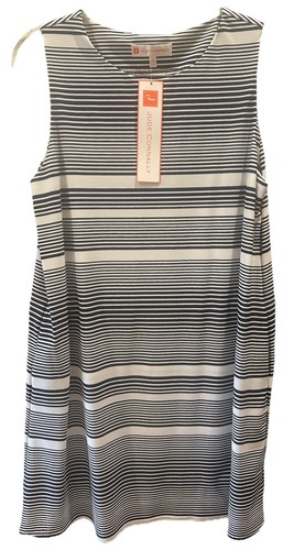 NWT JUDE CONNALLY Melody Dress Nautical Stripe Navy Pockets Size Large MSRP $178