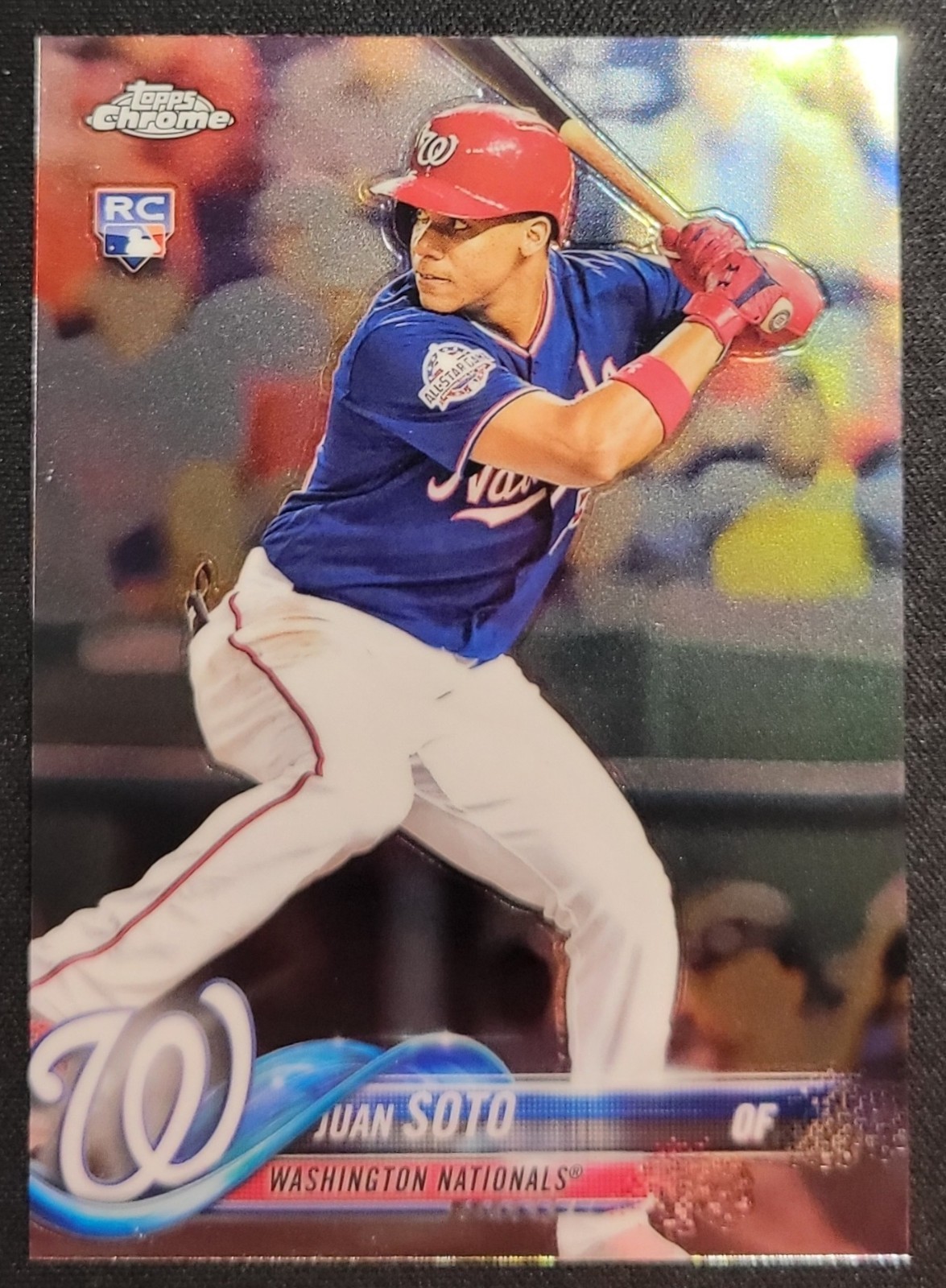 JUAN SOTO 2018 TOPPS CHROME UPDATE RC #HMT55 WASHINGTON NATIONALS / NY METS