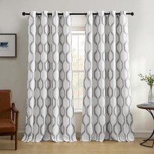 Elrene Home Fashions Renzo Ikat Geometric Room-Darkening Window Curtain, Living