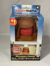 New ANGRY MAMA MICROWAVE CLEANER Steams Away Stains  Odors by BulbHead SEALED