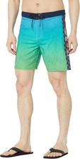 Hurley NASCAR Phantom Eco Racing 18'' Boardshorts Mens 31 Blue Stretch NEW