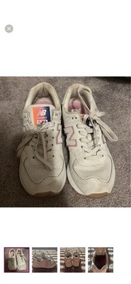New Balance 574   Women's Sneakers White Pink