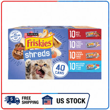 Purina Friskies Shreds Gravy Variety Pack, Wet Cat Food, 5.5 oz Cans