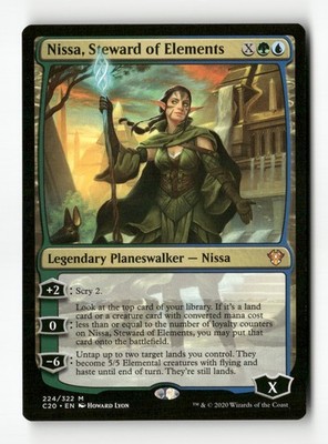 Nissa, Steward of Elements M - Commander 2020 224 MP MTG