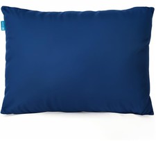 Blue Small Shredded Memory Foam Pillow for Travel and Camping - Compressible ...
