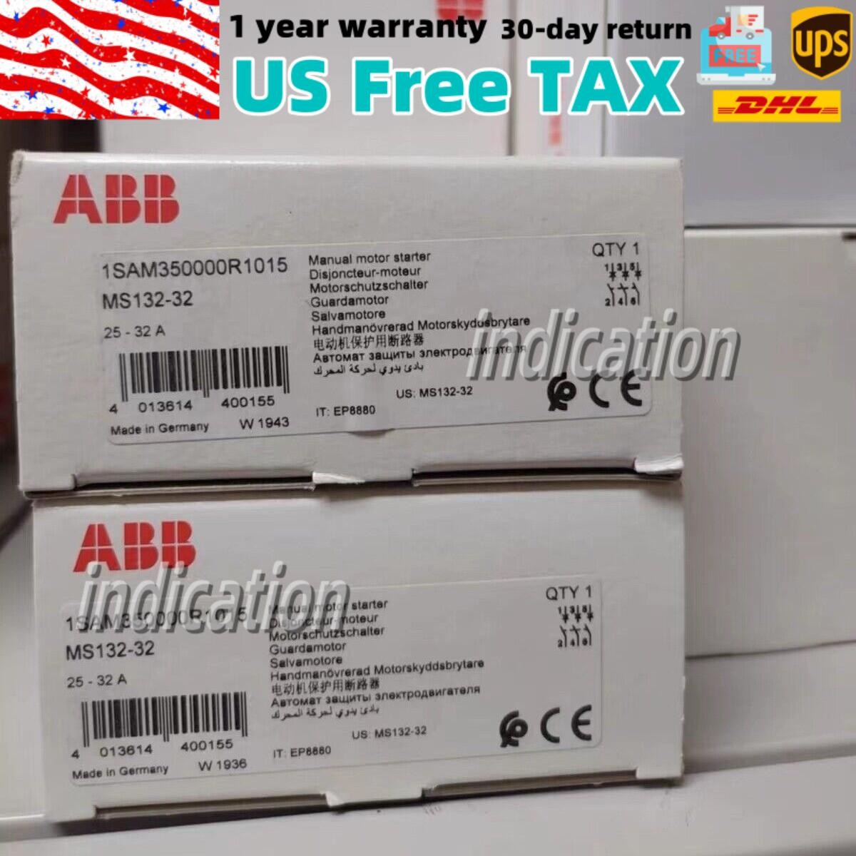 ABB MS132-32 Motor Starter New Fast Shipping 1pcs
