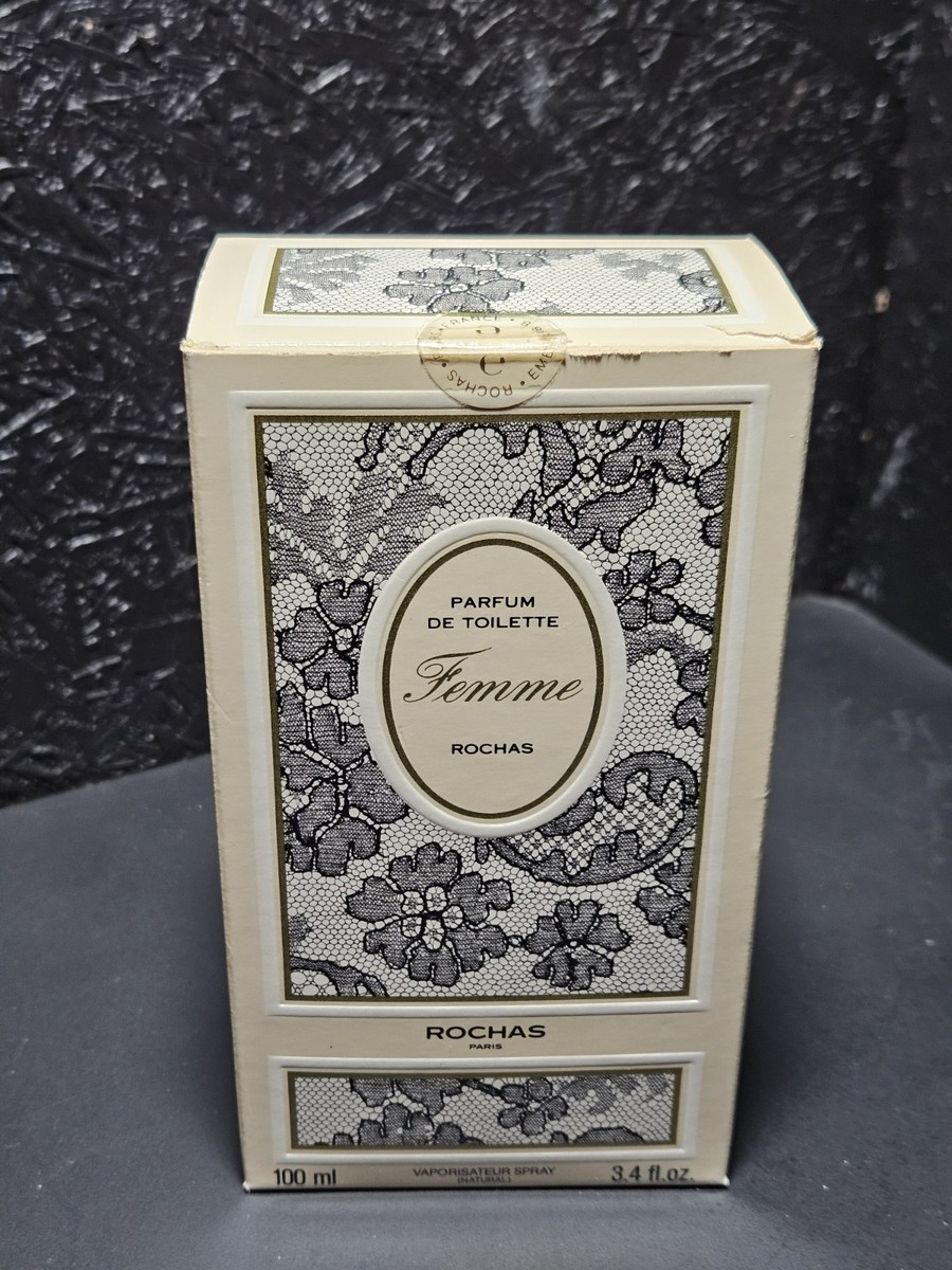 Vintage ROCHAS FEMME Parfum 3.4oz 100ml Old Batch! | eBay